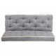 Sonata Комплект възглавници за палетен диван, 2 части, антрацит