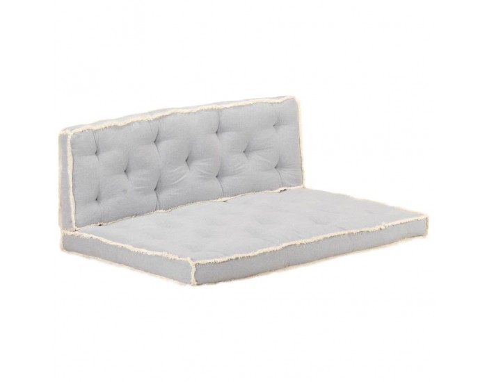 Sonata Комплект възглавници за палетен диван, 2 части, сив