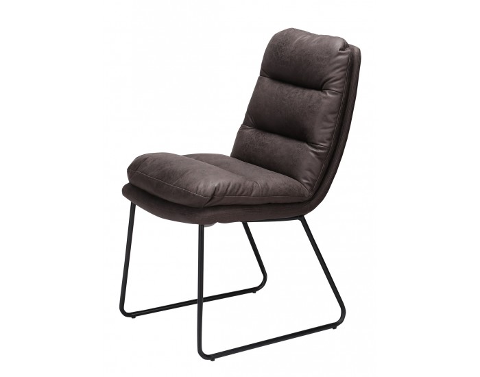 Трапезен стол Мебели Богдан модел BM306 тъмно кафяв, размер: 48/68/90 см - Трапезни столове