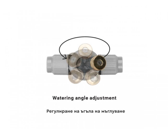 Система за охлаждане с водна мъгла WHITE LINE с месингови дюзи - 12 метра